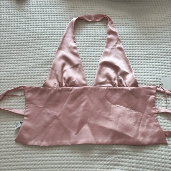 Zara Satin Effects Tie Halter - Picture 5 of 6